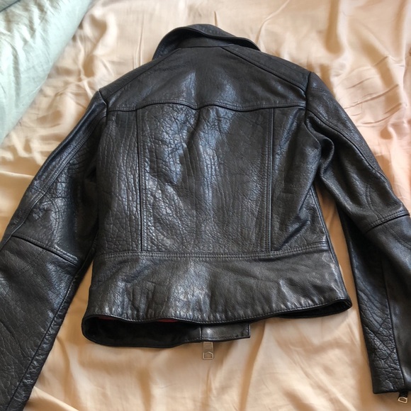 NWOT All Saints Leather Jacket - Picture 5 of 5